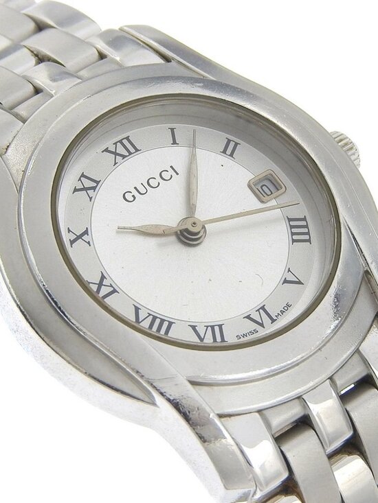GUCCI Watches 5500L SilverDial Stainless Steel Quartz Analog display Women